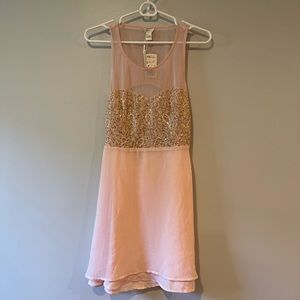 Pink and Gold Sequin Taylor Swift Vibes dress